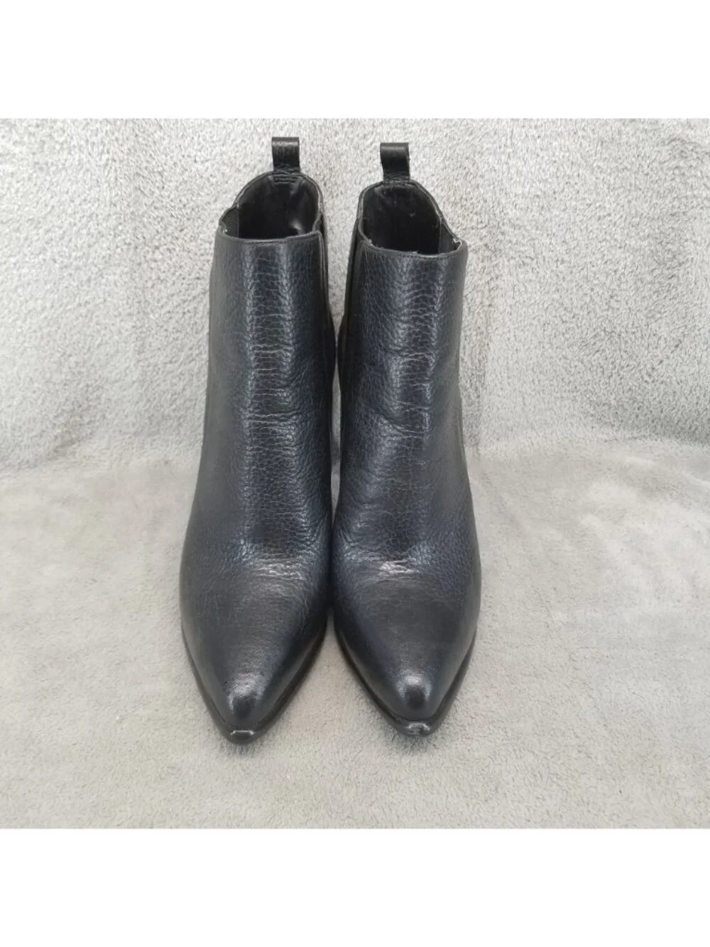 Kendall + Kylie Shoes Womens Size 8 Black Leather Pointed Toe Ankle Boots *Read*